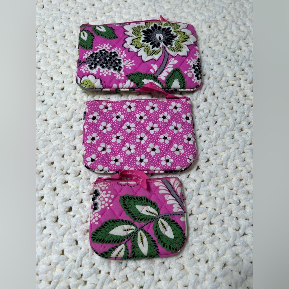 Vera Bradley 3 pack of cosmetic bags!
